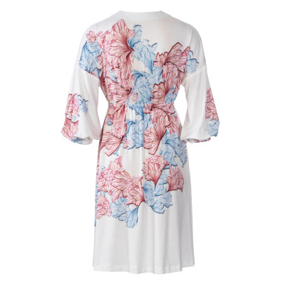 Střih Burda 6007, návod k šití: vzdušné šaty s gumičkou pod prsy