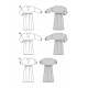 Střih Burda 6007, návod k šití: vzdušné šaty s gumičkou pod prsy
