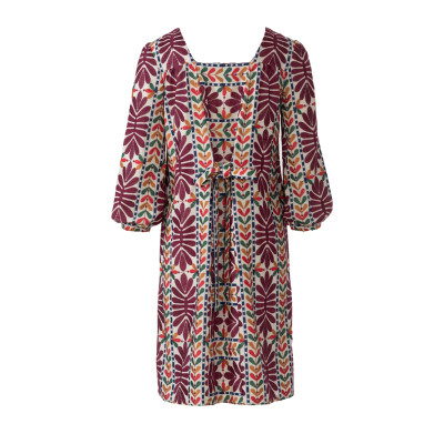 Střih Burda 6014, návod k šití: tunikové šaty s páskem, tunika, lněné šaty