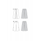 Střih Burda 6032, návod k šití: kalhoty se širokými nohavicemi, dvouvrstvé kalhoty