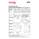 Střih Burda 6036, návod k šití: sportovní šaty s kapsami, volné šaty