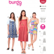 Střih Burda 5996, návod k šití: tílkové šaty, šaty se špagetovými ramínky, mini šaty