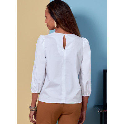 Střih Butterick 6876 halenka s V-výstřihem