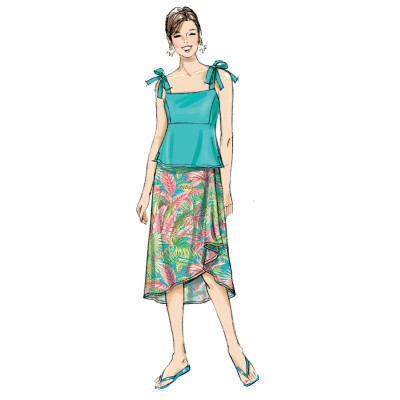 Střih Butterick 6878 kalhoty s puky, šortky, cigaretové kalhoty