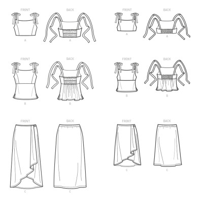 Střih Butterick 6878 kalhoty s puky, šortky, cigaretové kalhoty