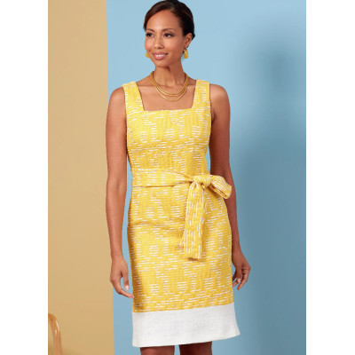 Střih Butterick 6882 šaty bez rukávů, sako, top, kalhoty se širokými nohavicemi