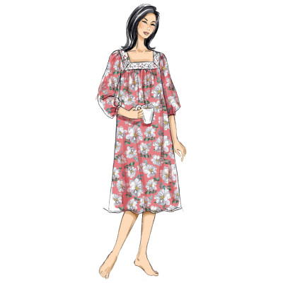 Střih Butterick 6883 noční košile, pyžamo