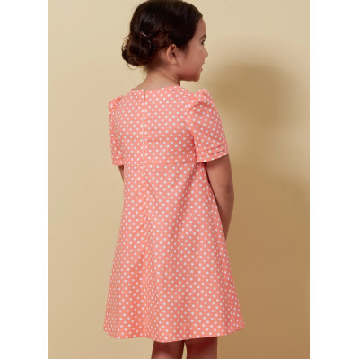 Střih Butterick 6886 dívčí áčkové šaty