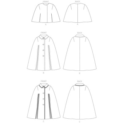 Střih Vogue 1838 Vintage kabát, plášť z roku 1963