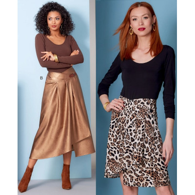 Střih Vogue 1850 asymetrická zavinovací sukně