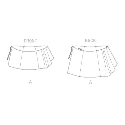 Střih Vogue 1850 asymetrická zavinovací sukně