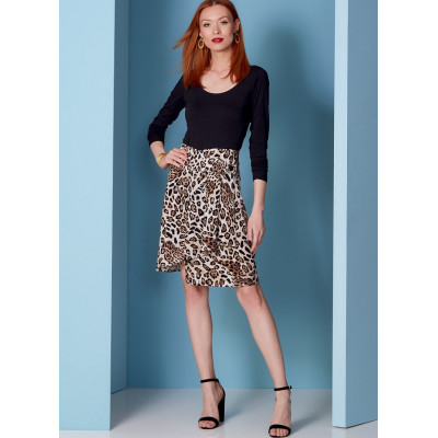 Střih Vogue 1850 asymetrická zavinovací sukně