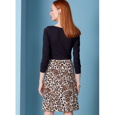 Střih Vogue 1850 asymetrická zavinovací sukně