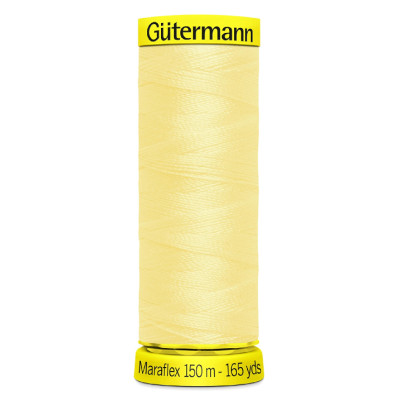 Elastická nit pro šití pružných švů (natažení až o 80%) na domácím šicím stroji rovnostehem