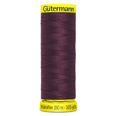 Elastická nit Gütermann Maraflex 150 m 369 vínová