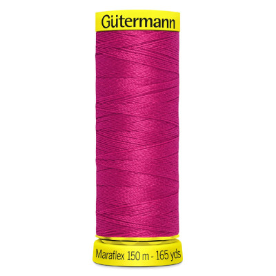 Elastická nit Gütermann Maraflex 150 m 382 tmavě růžová pink