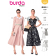 Střih Burda 6042, návod k šití: šaty v retro stylu