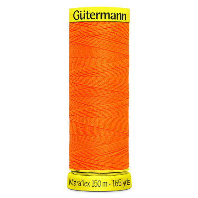 Elastická nit Gütermann Maraflex 150 m 3871 neonová oranžová