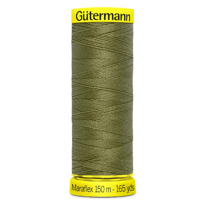 Elastická nit Gütermann Maraflex 150 m 432 khaki
