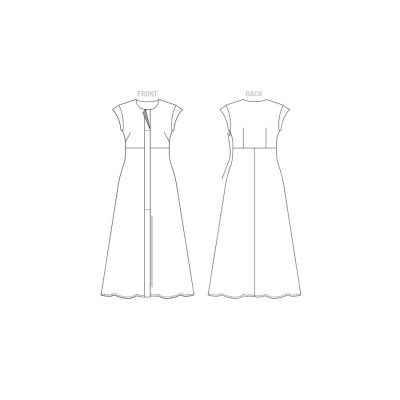 Střih Vogue 1859 empírové šaty, Rachel Comey