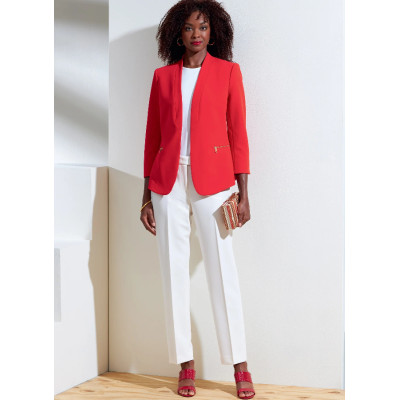 Střih Vogue 1867 sako, cigaretové kalhoty, Anne Klein