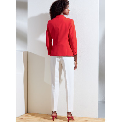 Střih Vogue 1867 sako, cigaretové kalhoty, Anne Klein