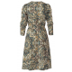 Střih Burda 5943, návod k šití: zavinovací šaty s gumou v pase, sametové šaty