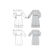 Střih Burda 5948, návod k šití: empírové šaty, midi šaty