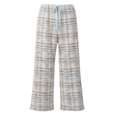 Střih Burda 5960, návod k šití: široké kalhoty s gumou v pase