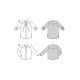 Střih Burda 5965, návod k šití: košile, prodloužená košile