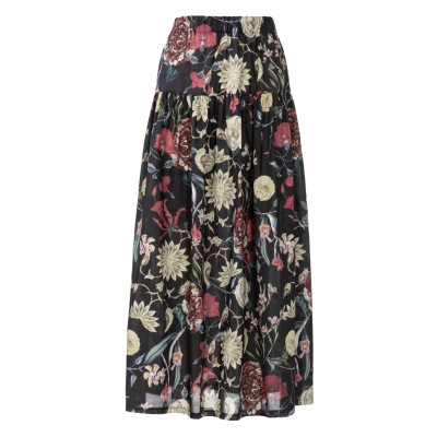 Střih Burda 5978, návod k šití: řasená sukně s gumou v pase, dlouhá sukně