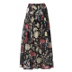 Střih Burda 5978, návod k šití: řasená sukně s gumou v pase, dlouhá sukně