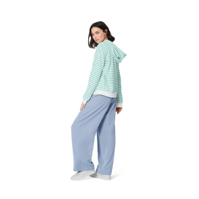 Střih Burda 5979, návod k šití: mikina s kapucí, dlouhá mikina, fleecová mikina