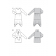 Střih Burda 5986, návod k šití: delší tričko s rolákem, tričkové šaty