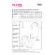 Střih Burda 5989, návod k šití: tričko, šaty s rolákovým límcem, rolák
