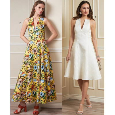 Střih Vogue 1882 empírové šaty