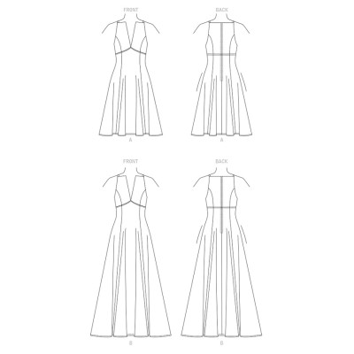 Střih Vogue 1882 empírové šaty