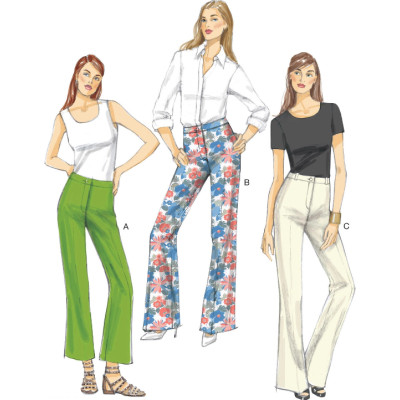 Střih Vogue 9181 kalhoty bootleg