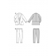 Střih Burda 5935, návod k šití: teplákové sako a kalhoty, tepláky