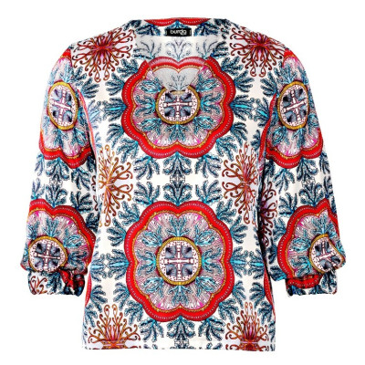 Střih Burda 5924, návod k šití: halenka, tunika s páskem