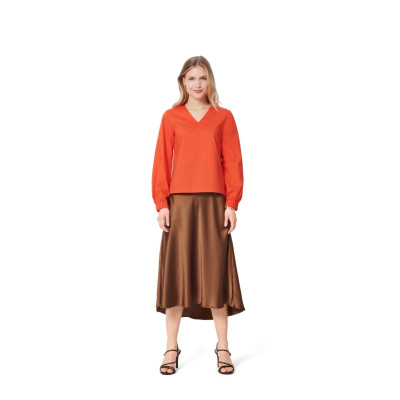 Střih Burda 5924, návod k šití: halenka, tunika s páskem