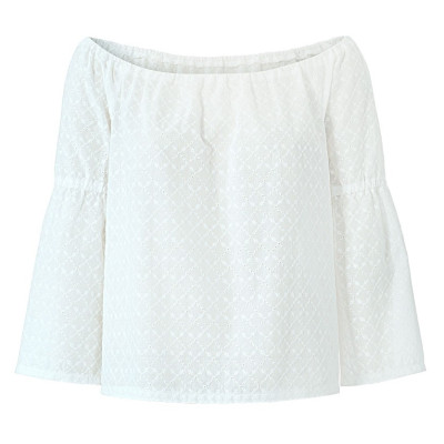 Střih Burda 5904, návod k šití: halenka se spadlými rameny