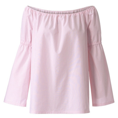 Střih Burda 5904, návod k šití: halenka se spadlými rameny