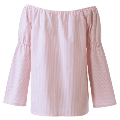 Střih Burda 5904, návod k šití: halenka se spadlými rameny