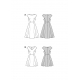 Střih Burda 5901, návod k šití: šaty s rozšířenou sukní