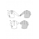 Střih Burda 5895, návod k šití: pánská košile, polokošile