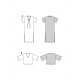 Střih Burda 5893, návod k šití: volné šaty, tričkové šaty, tričko
