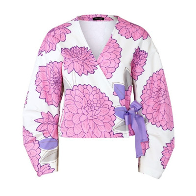 Střih Burda 5892, návod k šití: zavinovací sako