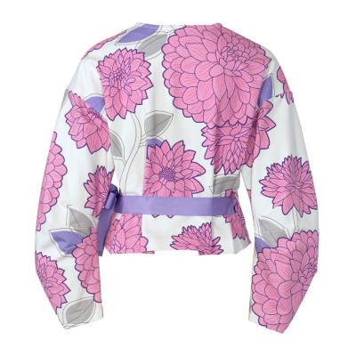 Střih Burda 5892, návod k šití: zavinovací sako