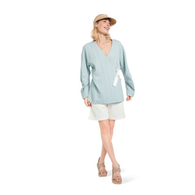 Střih Burda 5892, návod k šití: zavinovací sako